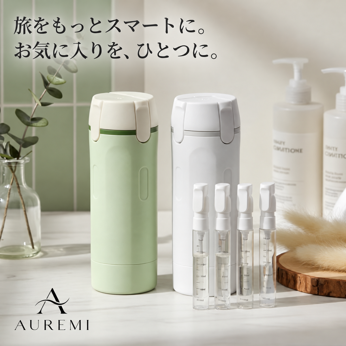 AUREMI 4-in-1 トラベルボトルセット